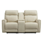 71.5-calowa skórzana elektryczna sofa dwuosobowa Zero Gravity z zagłówkiem, portami USB i USB-C