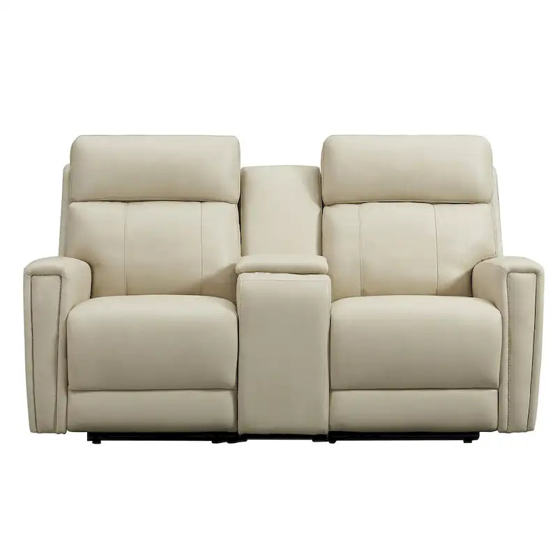 71.5-calowa skórzana elektryczna sofa dwuosobowa Zero Gravity z zagłówkiem, portami USB i USB-C
