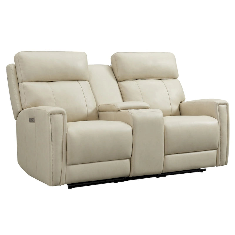 71.5-calowa skórzana elektryczna sofa dwuosobowa Zero Gravity z zagłówkiem, portami USB i USB-C
