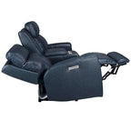 71.5-calowa skórzana elektryczna sofa dwuosobowa Zero Gravity z zagłówkiem, portami USB i USB-C