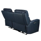 71.5-calowa skórzana elektryczna sofa dwuosobowa Zero Gravity z zagłówkiem, portami USB i USB-C