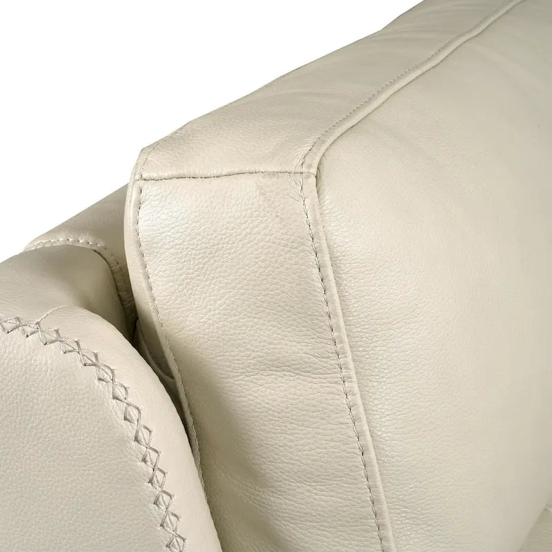 71.5-calowa skórzana elektryczna sofa dwuosobowa Zero Gravity z zagłówkiem, portami USB i USB-C