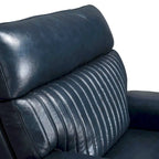 Juego de sofá reclinable eléctrico de cuero de 3 piezas con gravedad cero, reposacabezas y soporte lumbar eléctricos, puertos USB y USB-C