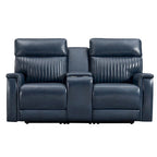 73-Zoll-Leder-Loveseat mit elektrischer Zero-Gravity-Liegeverstellung, elektrischer Kopfstütze und elektrischer Lordosenstütze, USB- und USB-C-Anschluss