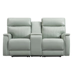 73-Zoll-Leder-Loveseat mit elektrischer Zero-Gravity-Liegeverstellung, elektrischer Kopfstütze und elektrischer Lordosenstütze, USB- und USB-C-Anschluss