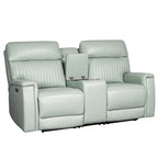 73-Zoll-Leder-Loveseat mit elektrischer Zero-Gravity-Liegeverstellung, elektrischer Kopfstütze und elektrischer Lordosenstütze, USB- und USB-C-Anschluss