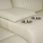 73-Zoll-Leder-Loveseat mit elektrischer Zero-Gravity-Liegeverstellung, elektrischer Kopfstütze und elektrischer Lordosenstütze, USB- und USB-C-Anschluss