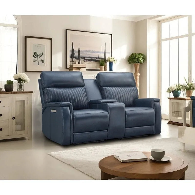 73-Zoll-Leder-Loveseat mit elektrischer Zero-Gravity-Liegeverstellung, elektrischer Kopfstütze und elektrischer Lordosenstütze, USB- und USB-C-Anschluss
