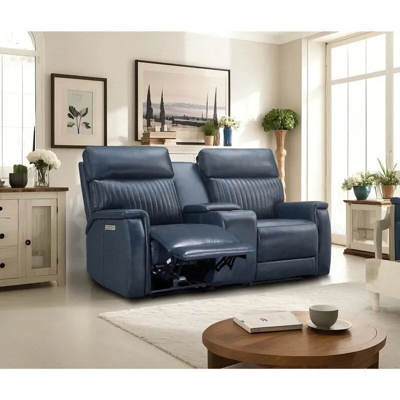 73-Zoll-Leder-Loveseat mit elektrischer Zero-Gravity-Liegeverstellung, elektrischer Kopfstütze und elektrischer Lordosenstütze, USB- und USB-C-Anschluss