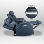 73-Zoll-Leder-Loveseat mit elektrischer Zero-Gravity-Liegeverstellung, elektrischer Kopfstütze und elektrischer Lordosenstütze, USB- und USB-C-Anschluss