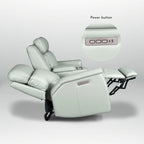 73-Zoll-Leder-Loveseat mit elektrischer Zero-Gravity-Liegeverstellung, elektrischer Kopfstütze und elektrischer Lordosenstütze, USB- und USB-C-Anschluss