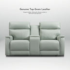 73-Zoll-Leder-Loveseat mit elektrischer Zero-Gravity-Liegeverstellung, elektrischer Kopfstütze und elektrischer Lordosenstütze, USB- und USB-C-Anschluss