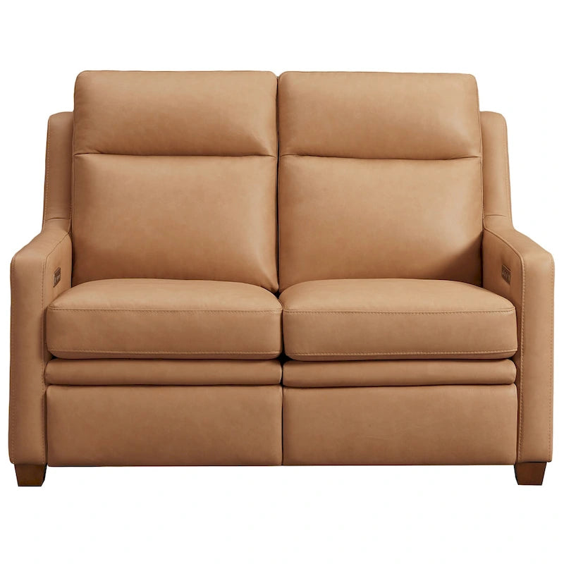 Echtleder-Liegesofa, 56-Zoll-Zweisitzer mit Dreifachmotor, elektrischer Zero-Wall-Verstellung und USB- sowie USB-C-Anschluss