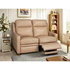 Echtleder-Liegesofa, 56-Zoll-Zweisitzer mit Dreifachmotor, elektrischer Zero-Wall-Verstellung und USB- sowie USB-C-Anschluss