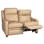 Echtleder-Liegesofa, 56-Zoll-Zweisitzer mit Dreifachmotor, elektrischer Zero-Wall-Verstellung und USB- sowie USB-C-Anschluss