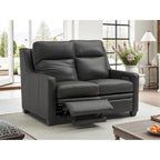 Echtleder-Liegesofa, 56-Zoll-Zweisitzer mit Dreifachmotor, elektrischer Zero-Wall-Verstellung und USB- sowie USB-C-Anschluss