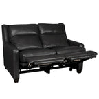Echtleder-Liegesofa, 56-Zoll-Zweisitzer mit Dreifachmotor, elektrischer Zero-Wall-Verstellung und USB- sowie USB-C-Anschluss