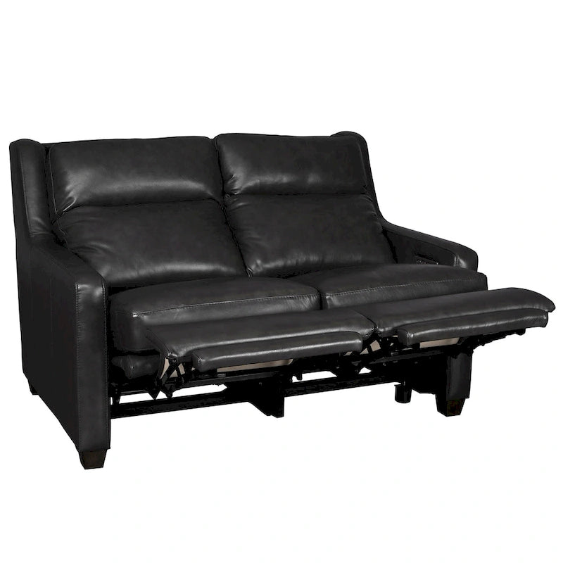 Echtleder-Liegesofa, 56-Zoll-Zweisitzer mit Dreifachmotor, elektrischer Zero-Wall-Verstellung und USB- sowie USB-C-Anschluss