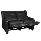 Echtleder-Liegesofa, 56-Zoll-Zweisitzer mit Dreifachmotor, elektrischer Zero-Wall-Verstellung und USB- sowie USB-C-Anschluss