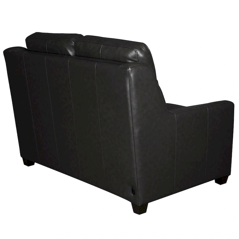 Echtleder-Liegesofa, 56-Zoll-Zweisitzer mit Dreifachmotor, elektrischer Zero-Wall-Verstellung und USB- sowie USB-C-Anschluss
