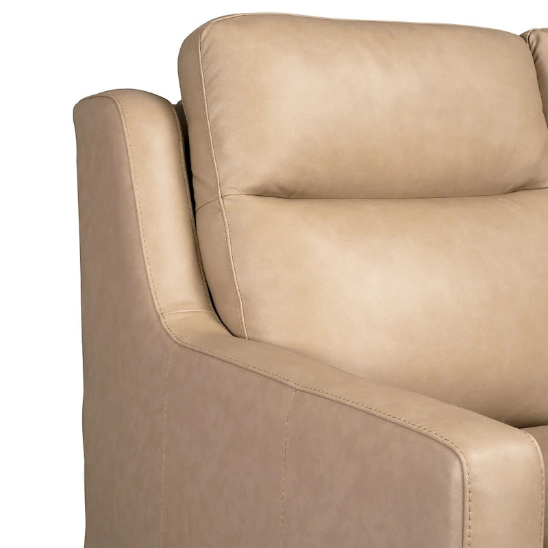 Echtleder-Liegesofa, 56-Zoll-Zweisitzer mit Dreifachmotor, elektrischer Zero-Wall-Verstellung und USB- sowie USB-C-Anschluss