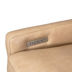 Echtleder-Liegesofa, 56-Zoll-Zweisitzer mit Dreifachmotor, elektrischer Zero-Wall-Verstellung und USB- sowie USB-C-Anschluss