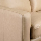 Echtleder-Liegesofa, 56-Zoll-Zweisitzer mit Dreifachmotor, elektrischer Zero-Wall-Verstellung und USB- sowie USB-C-Anschluss