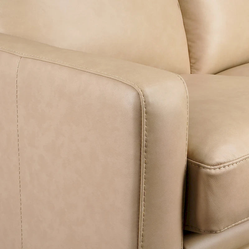 Echtleder-Liegesofa, 56-Zoll-Zweisitzer mit Dreifachmotor, elektrischer Zero-Wall-Verstellung und USB- sowie USB-C-Anschluss