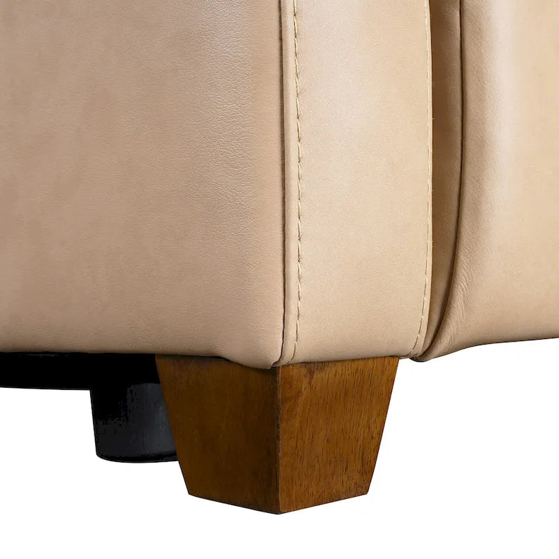 Echtleder-Liegesofa, 56-Zoll-Zweisitzer mit Dreifachmotor, elektrischer Zero-Wall-Verstellung und USB- sowie USB-C-Anschluss