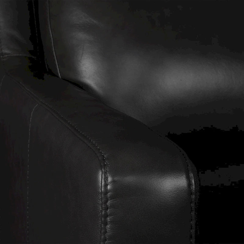 Echtleder-Liegesofa, 56-Zoll-Zweisitzer mit Dreifachmotor, elektrischer Zero-Wall-Verstellung und USB- sowie USB-C-Anschluss