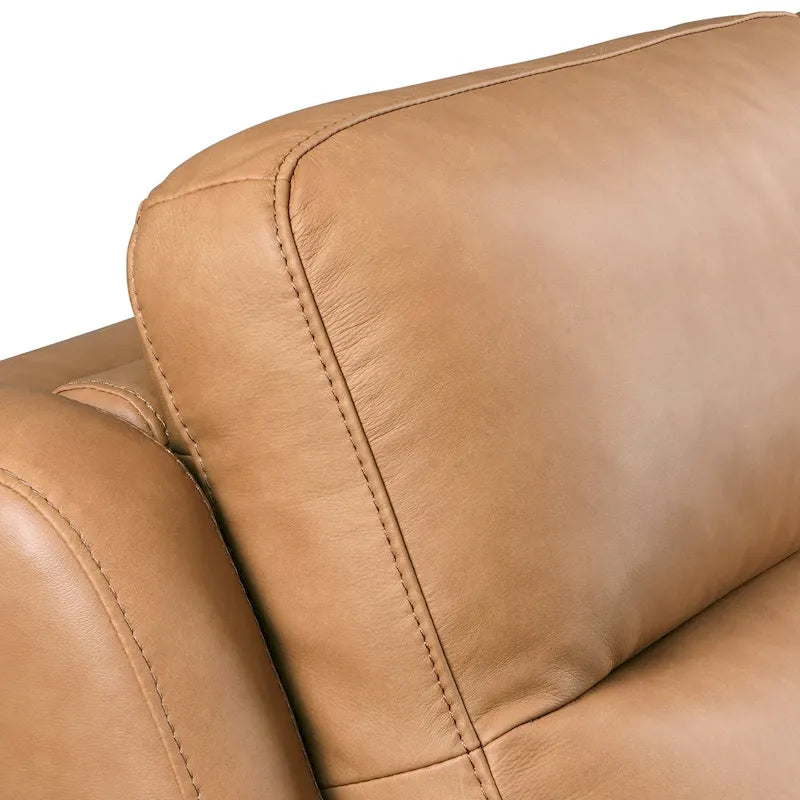 Echtleder-Liegesofa, 56-Zoll-Zweisitzer mit Dreifachmotor, elektrischer Zero-Wall-Verstellung und USB- sowie USB-C-Anschluss