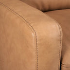 Echtleder-Liegesofa, 56-Zoll-Zweisitzer mit Dreifachmotor, elektrischer Zero-Wall-Verstellung und USB- sowie USB-C-Anschluss