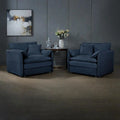 Conjunto de sofá y sillones decorativos de chenilla de 2 piezas, con 2 sillones extragrandes y asientos de 29.92 de profundidad (capacidad de 800 lb)