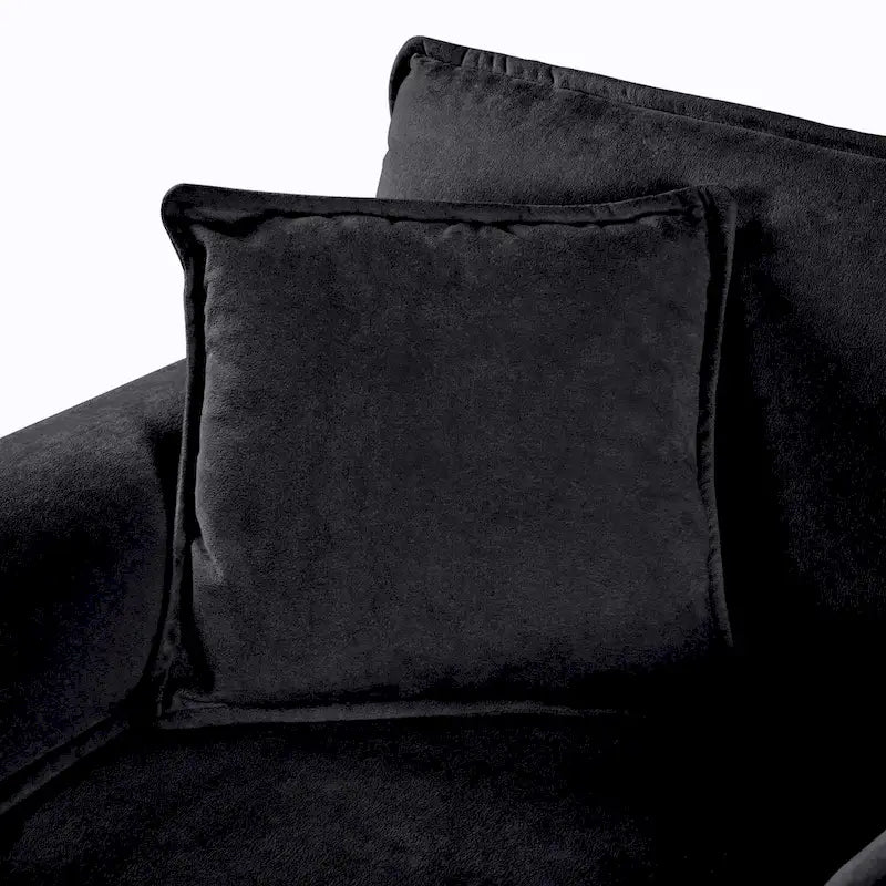 Conjunto de sofá y sillones decorativos de chenilla de 2 piezas, con 2 sillones extragrandes y asientos de 29.92 de profundidad (capacidad de 800 lb)