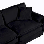 Conjunto de sofá y sillones decorativos de chenilla de 2 piezas, con 2 sillones extragrandes y asientos de 29.92 de profundidad (capacidad de 800 lb)