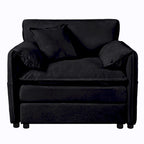 Conjunto de sofá y sillones decorativos de chenilla de 2 piezas, con 2 sillones extragrandes y asientos de 29.92 de profundidad (capacidad de 800 lb)