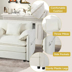 Conjunto de sofá y sillones decorativos de chenilla de 2 piezas, con 2 sillones extragrandes y asientos de 29.92 de profundidad (capacidad de 800 lb)