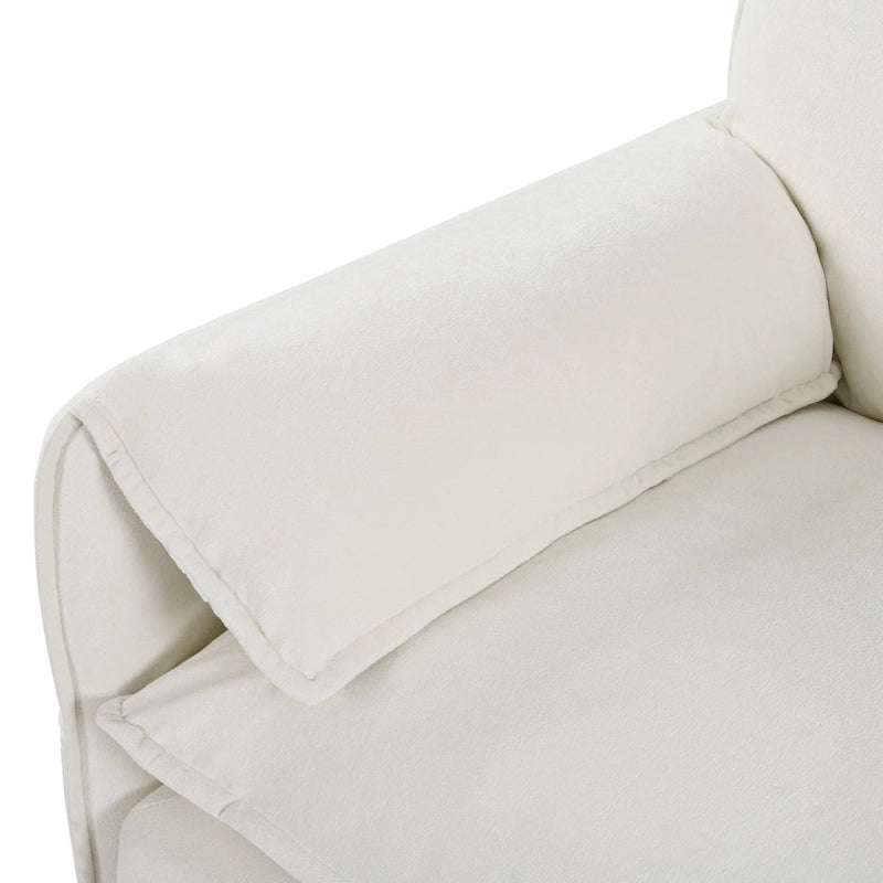Conjunto de sofá y sillones decorativos de chenilla de 2 piezas, con 2 sillones extragrandes y asientos de 29.92 de profundidad (capacidad de 800 lb)
