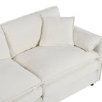 Conjunto de sofá y sillones decorativos de chenilla de 2 piezas, con 2 sillones extragrandes y asientos de 29.92 de profundidad (capacidad de 800 lb)