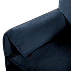 2-teiliges Chenille-Loveseat-Sofa-Set Cloud 75.59 mit tiefer Sitzfläche und 4 Kissen