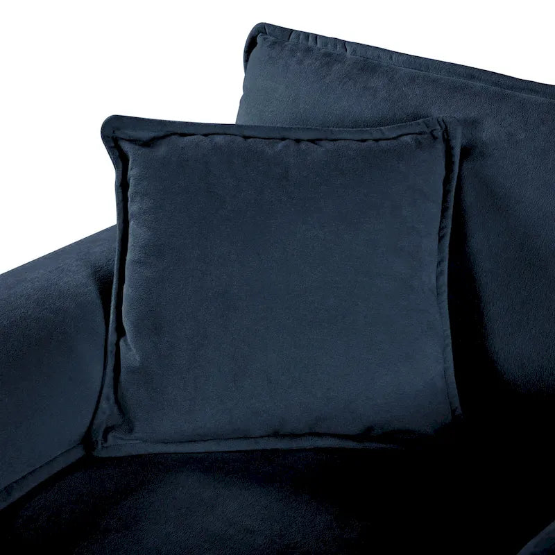 2-teiliges Chenille-Loveseat-Sofa-Set Cloud 75.59 mit tiefer Sitzfläche und 4 Kissen