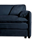 2-teiliges Chenille-Loveseat-Sofa-Set Cloud 75.59 mit tiefer Sitzfläche und 4 Kissen
