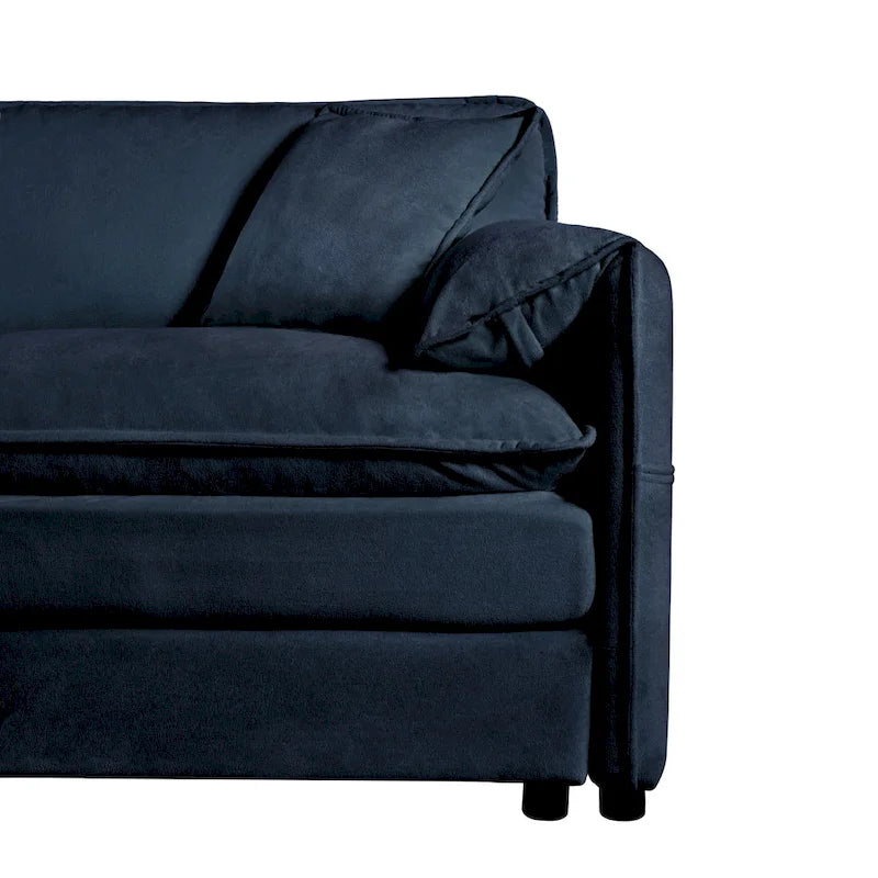 2-teiliges Chenille-Loveseat-Sofa-Set Cloud 75.59 mit tiefer Sitzfläche und 4 Kissen