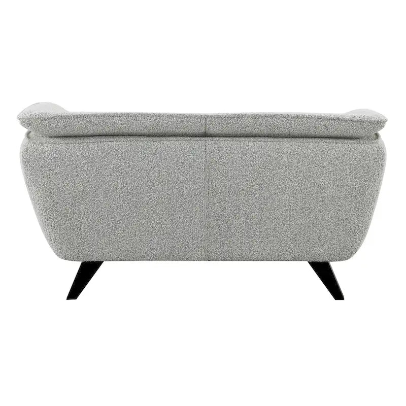 Divanetto in bouclé grigio chiaro