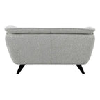 Divanetto in bouclé grigio chiaro