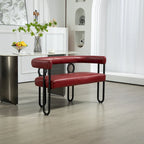 Loveseat moderno House Hold, sofá de 2 plazas de tela de chenilla, con brazos y patas metálicas para la sala de estar