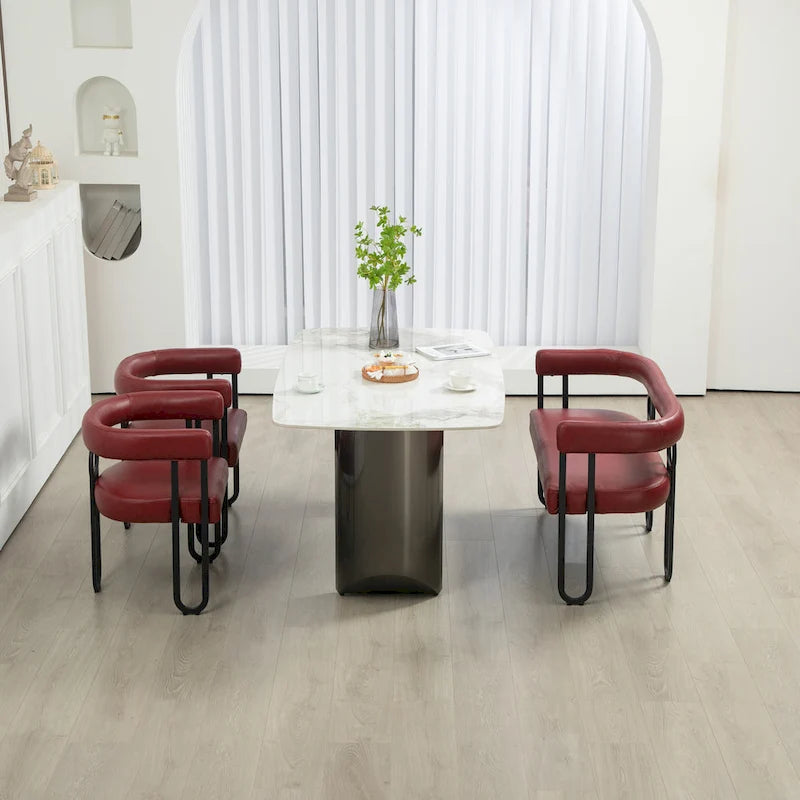 Loveseat moderno House Hold, sofá de 2 plazas de tela de chenilla, con brazos y patas metálicas para la sala de estar