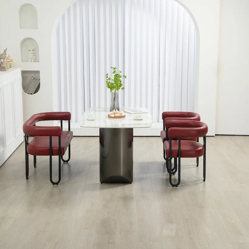 Loveseat moderno House Hold, sofá de 2 plazas de tela de chenilla, con brazos y patas metálicas para la sala de estar