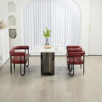 Loveseat moderno House Hold, sofá de 2 plazas de tela de chenilla, con brazos y patas metálicas para la sala de estar