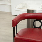 Loveseat moderno House Hold, sofá de 2 plazas de tela de chenilla, con brazos y patas metálicas para la sala de estar